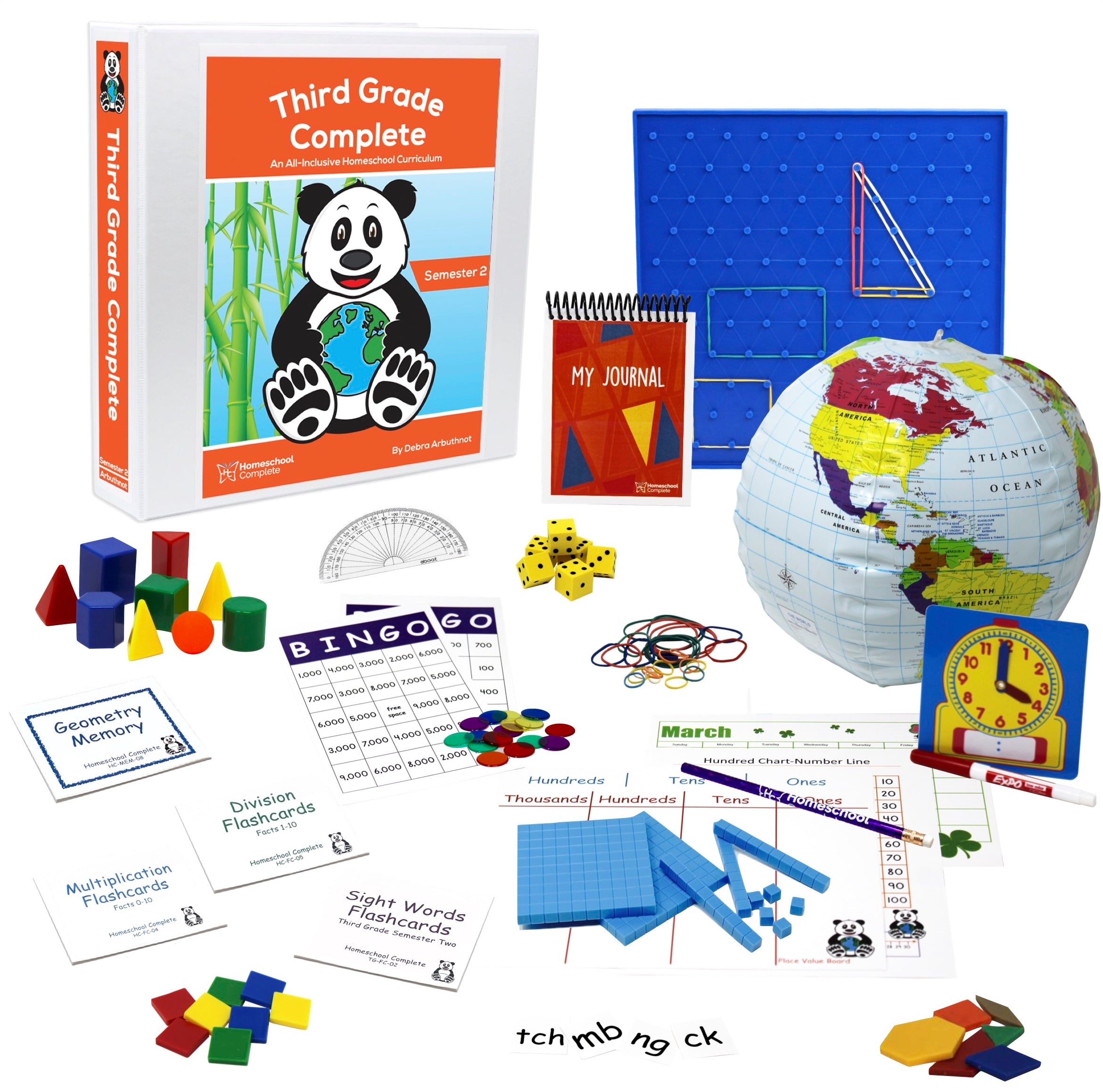 Third Grade Complete Semester Two Bundle (Secular)